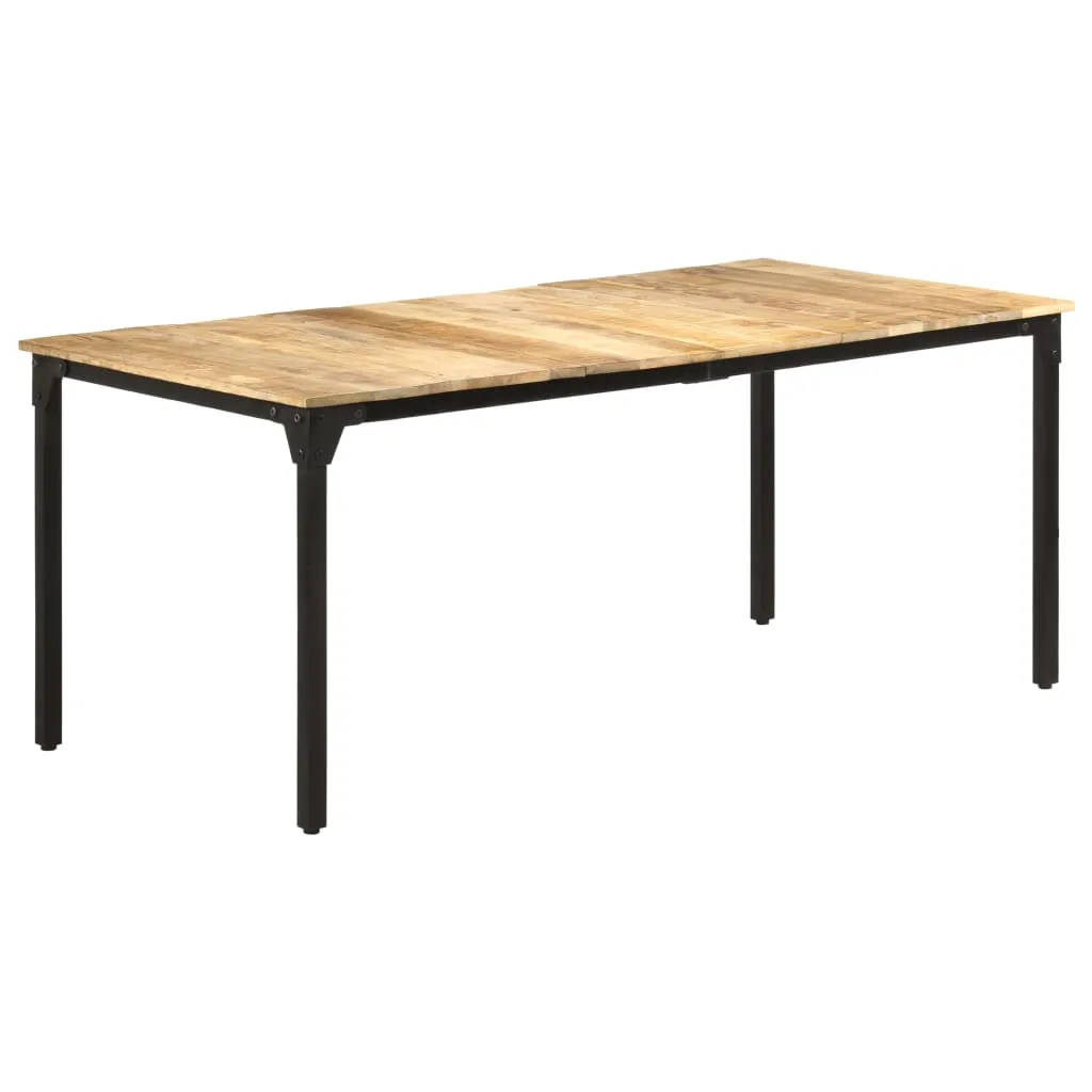 vidaXL Tavolo da Pranzo 180x90x76 cm in Legno Massello di Mango Grezzo