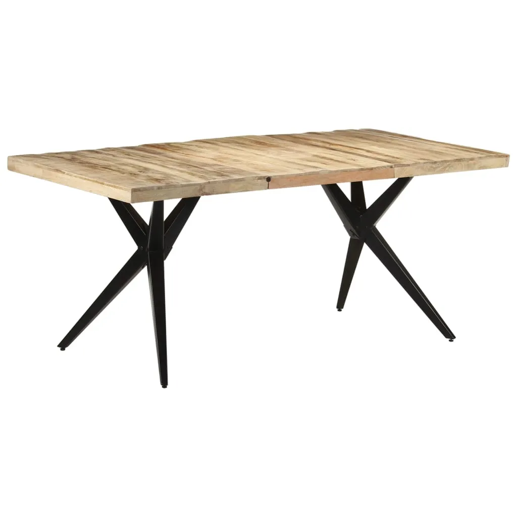 vidaXL Tavolo da Pranzo 180x90x76cm in Legno Massello di Mango Grezzo