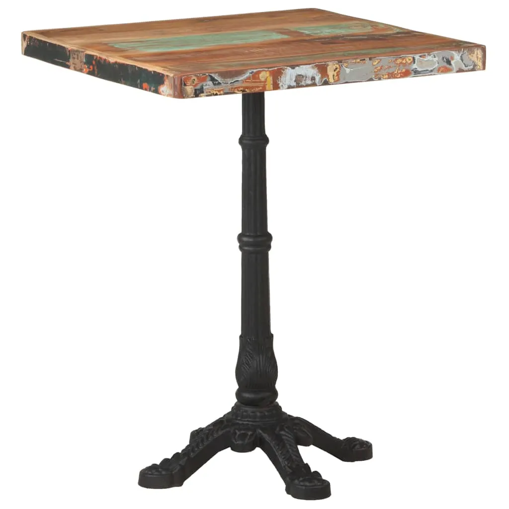 vidaXL Tavolo da Bistrot 60x60x76 cm in Legno Massello di Recupero  