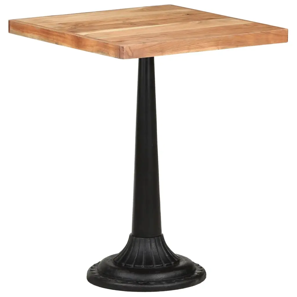 Tavolo da Bistrot 60x60x76 cm in Legno Massello di Acacia