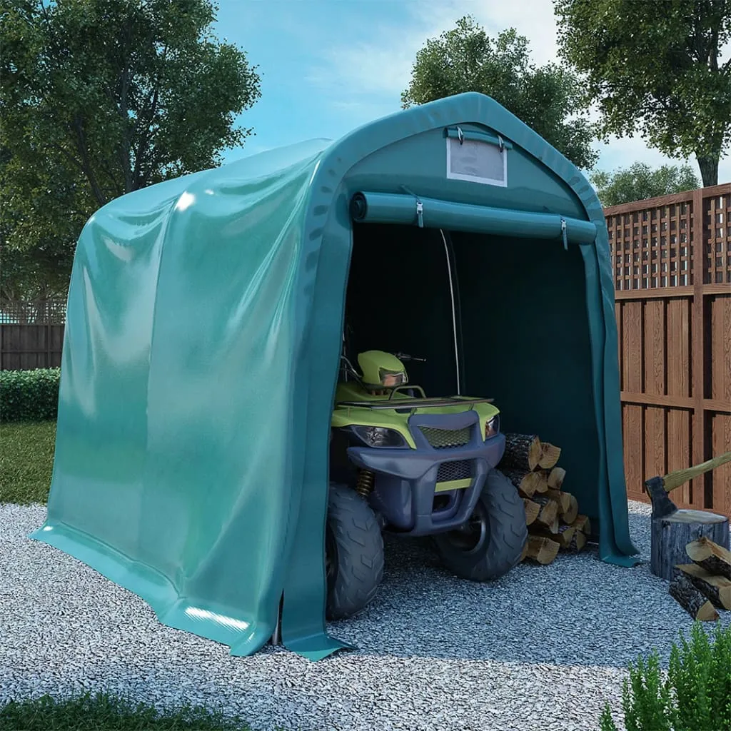 vidaXL Tenda Garage in PVC 2,4x2,4 m Verde