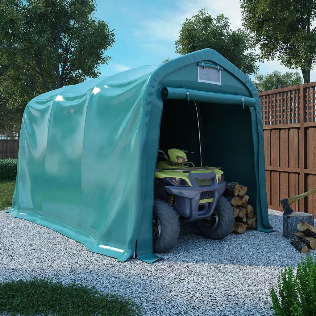 vidaXL Tenda Garage in PVC 2,4x3,6 m Verde