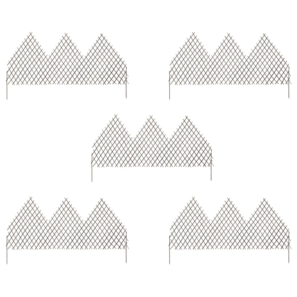 vidaXL Recinzione a Traliccio 5 pz 170x105 cm in Salice