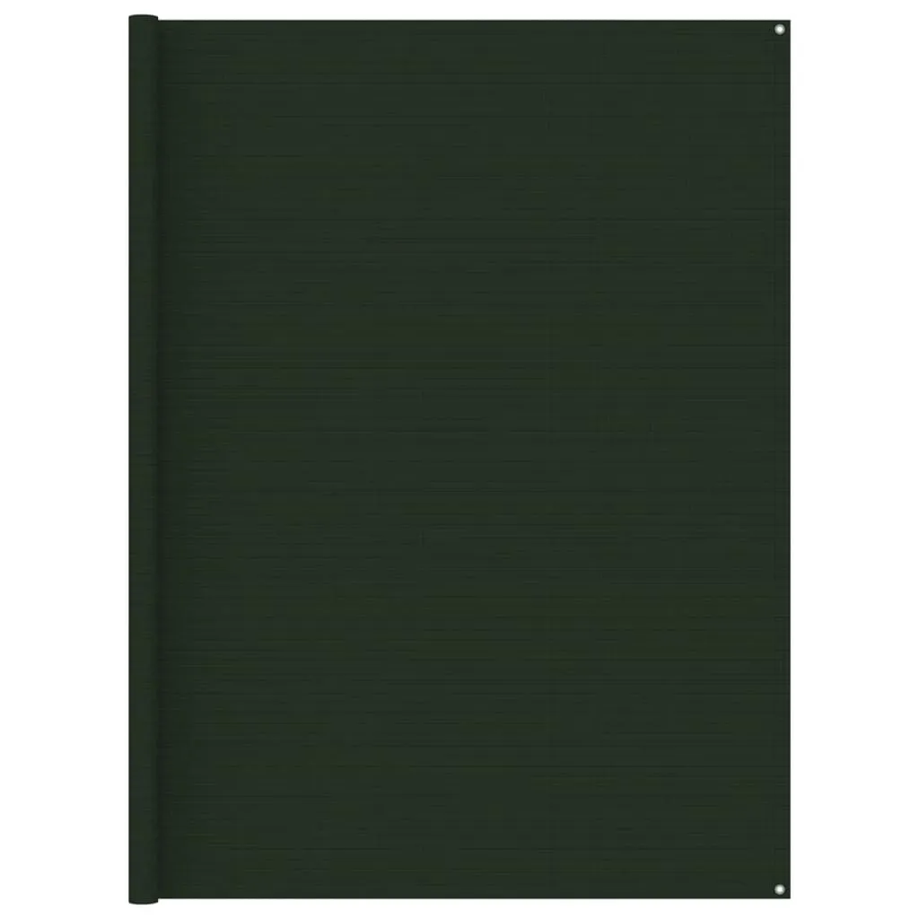 vidaXL Tappeto da Tenda 250x250 cm Verde Scuro