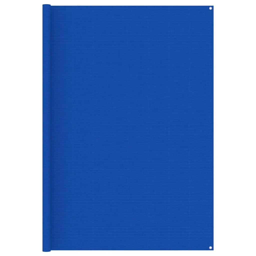 vidaXL Tappeto da Tenda 250x250 cm Blu in HDPE