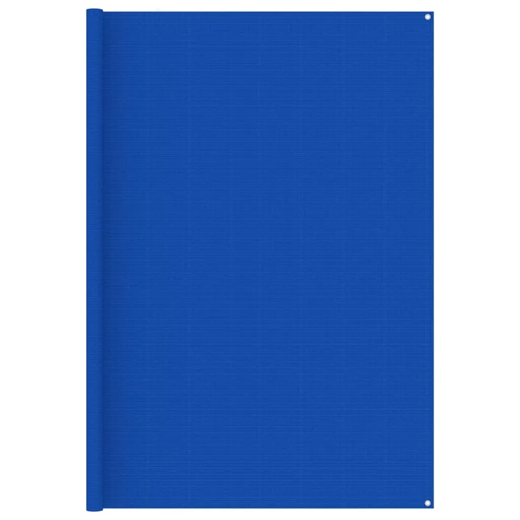 vidaXL Tappeto da Tenda 250x600 cm Blu in HDPE