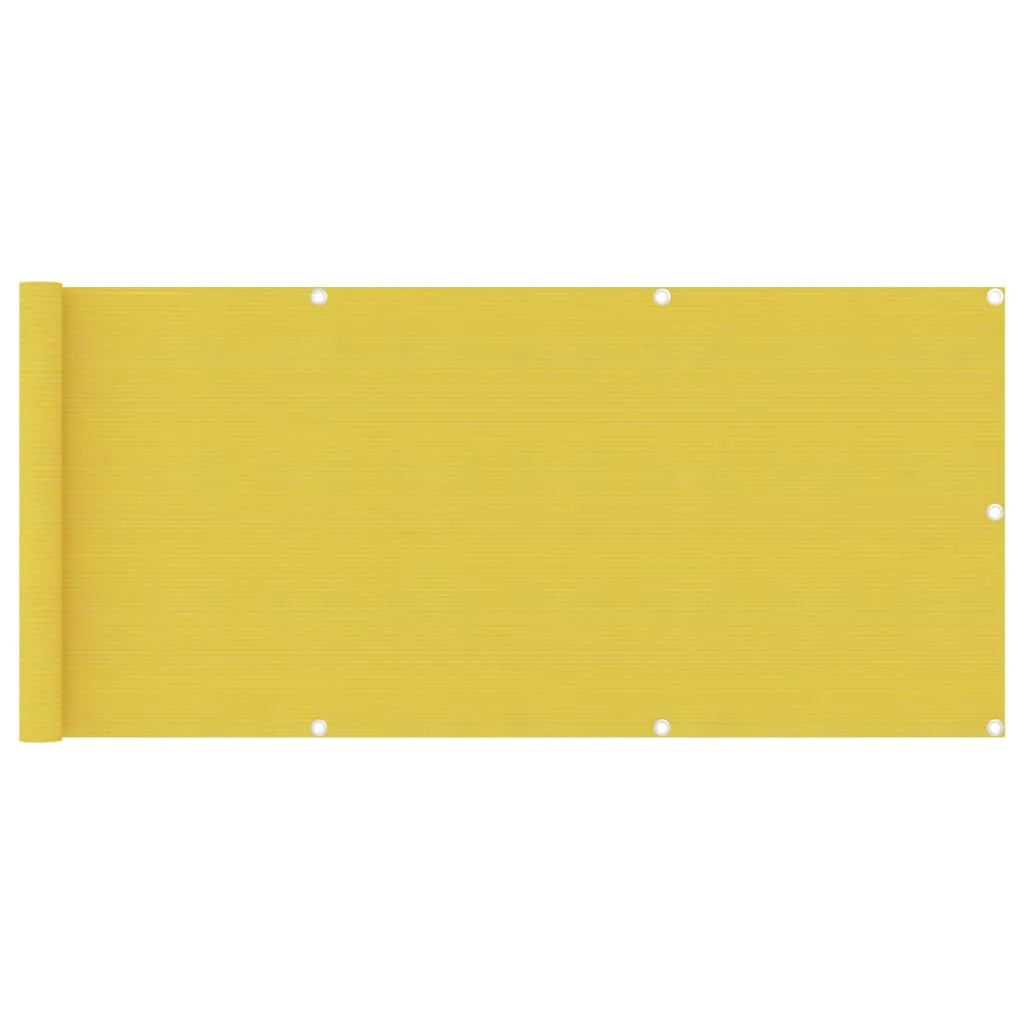 vidaXL Schermo Frangivista per Balcone Giallo 75x500 cm in HDPE