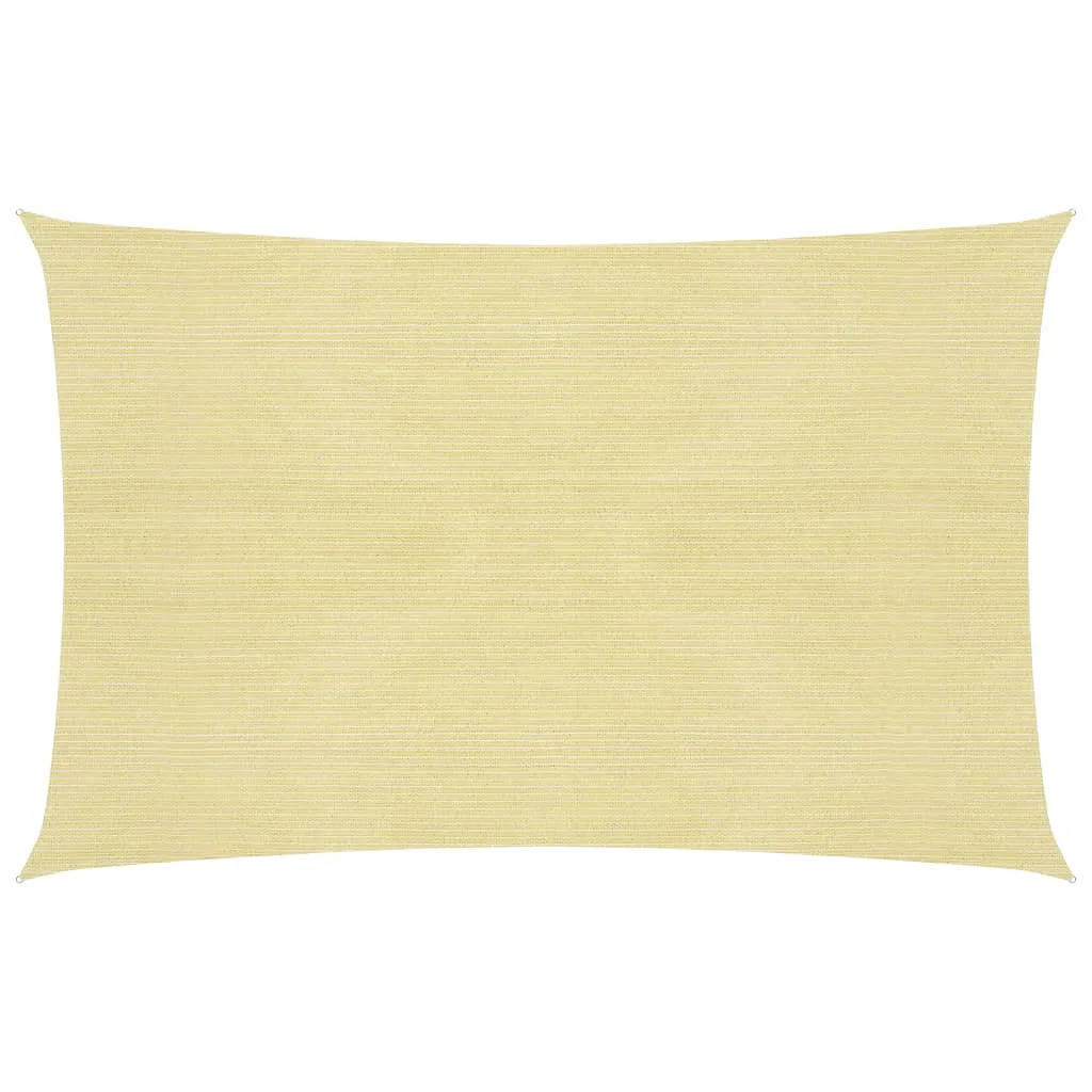 vidaXL Vela Parasole 160 g/m² Beige 2x3 m in HDPE