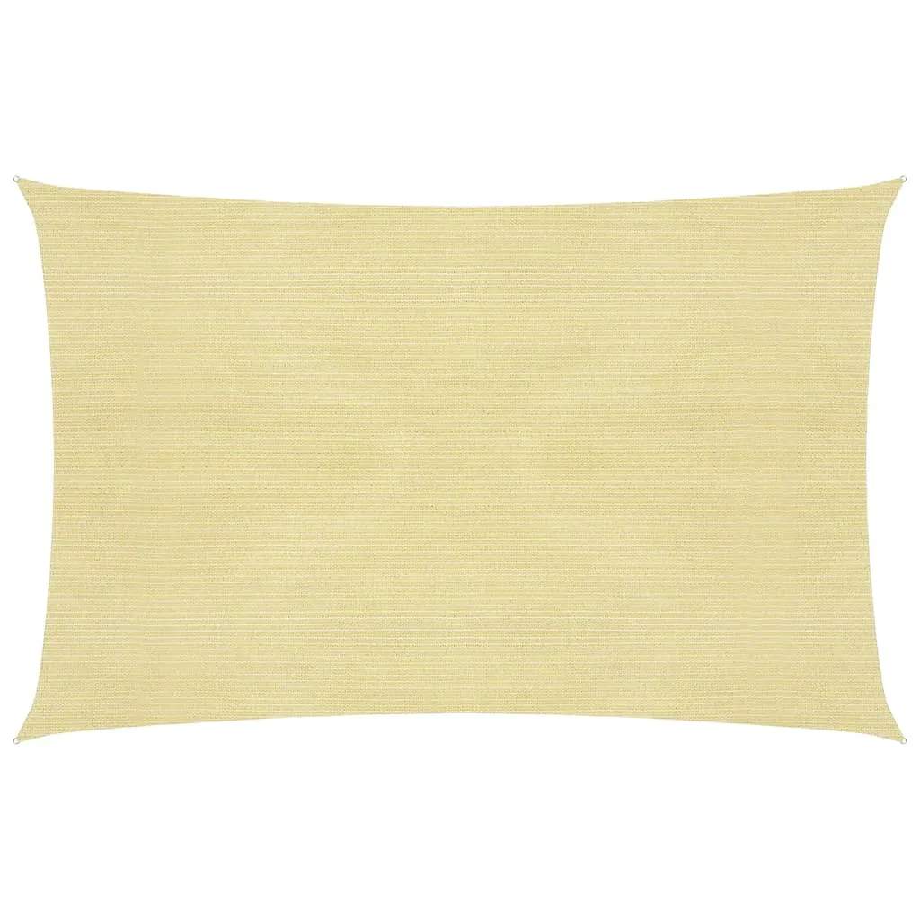 vidaXL Vela Parasole 160 g/m² Beige 2,5x4 m in HDPE