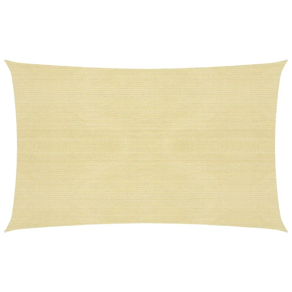 vidaXL Vela Parasole 160 g/m² Beige 2,5x4,5 m in HDPE