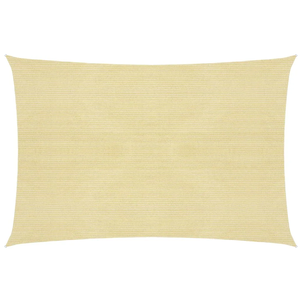 vidaXL Vela Parasole 160 g/m² Beige 5x6 m in HDPE