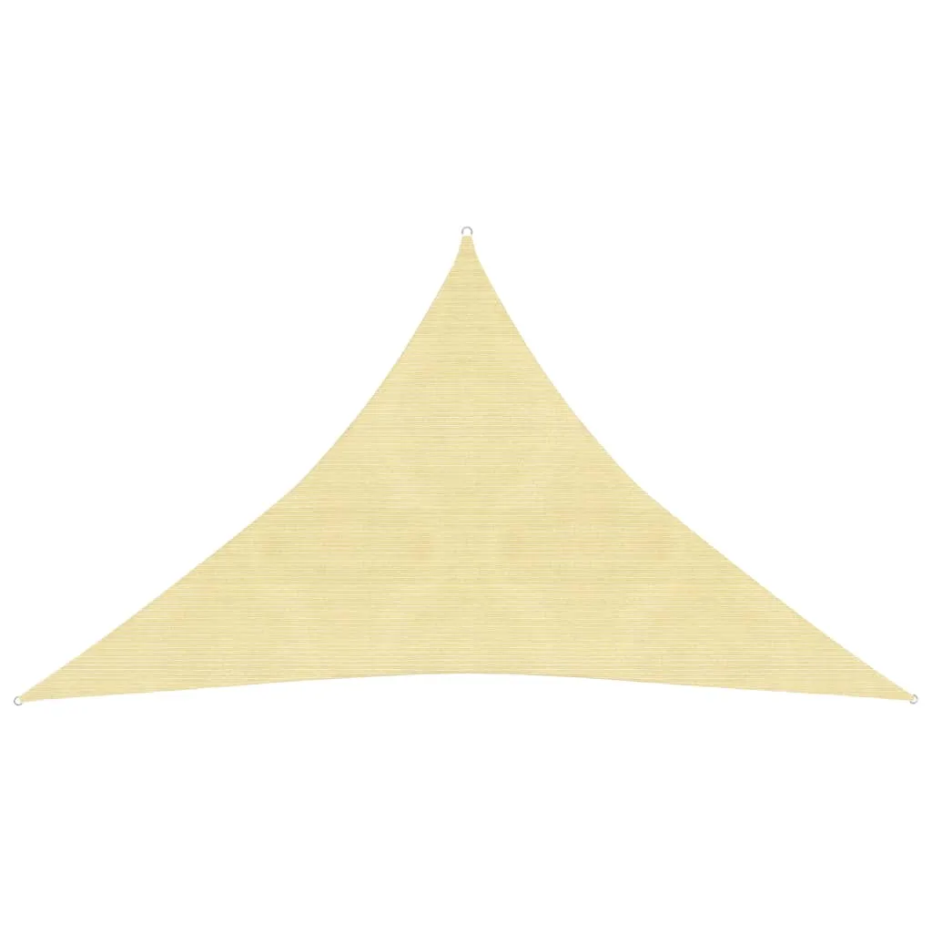 vidaXL Vela Parasole 160 g/m² Beige 2,5x2,5x3,5 m in HDPE