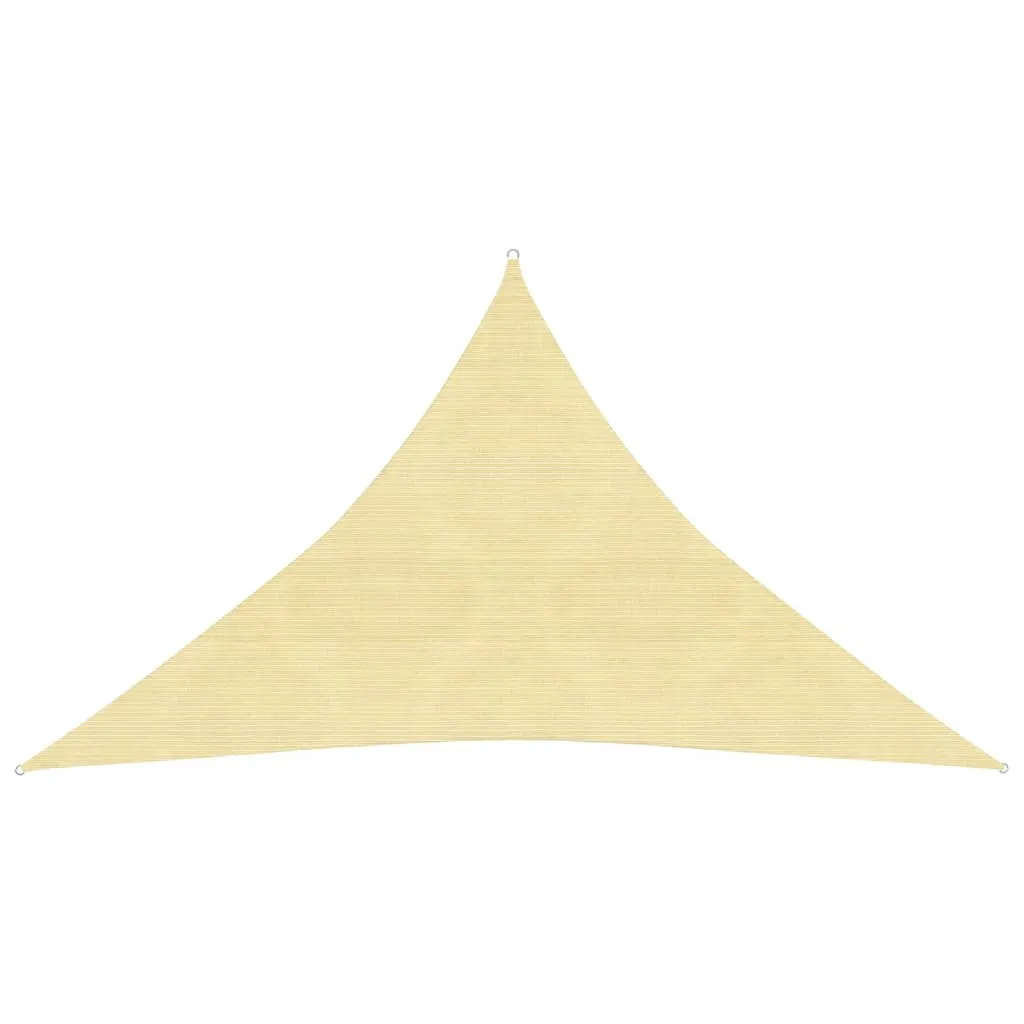 vidaXL Vela Parasole 160 g/m² Beige 3,5x3,5x4,9 m in HDPE