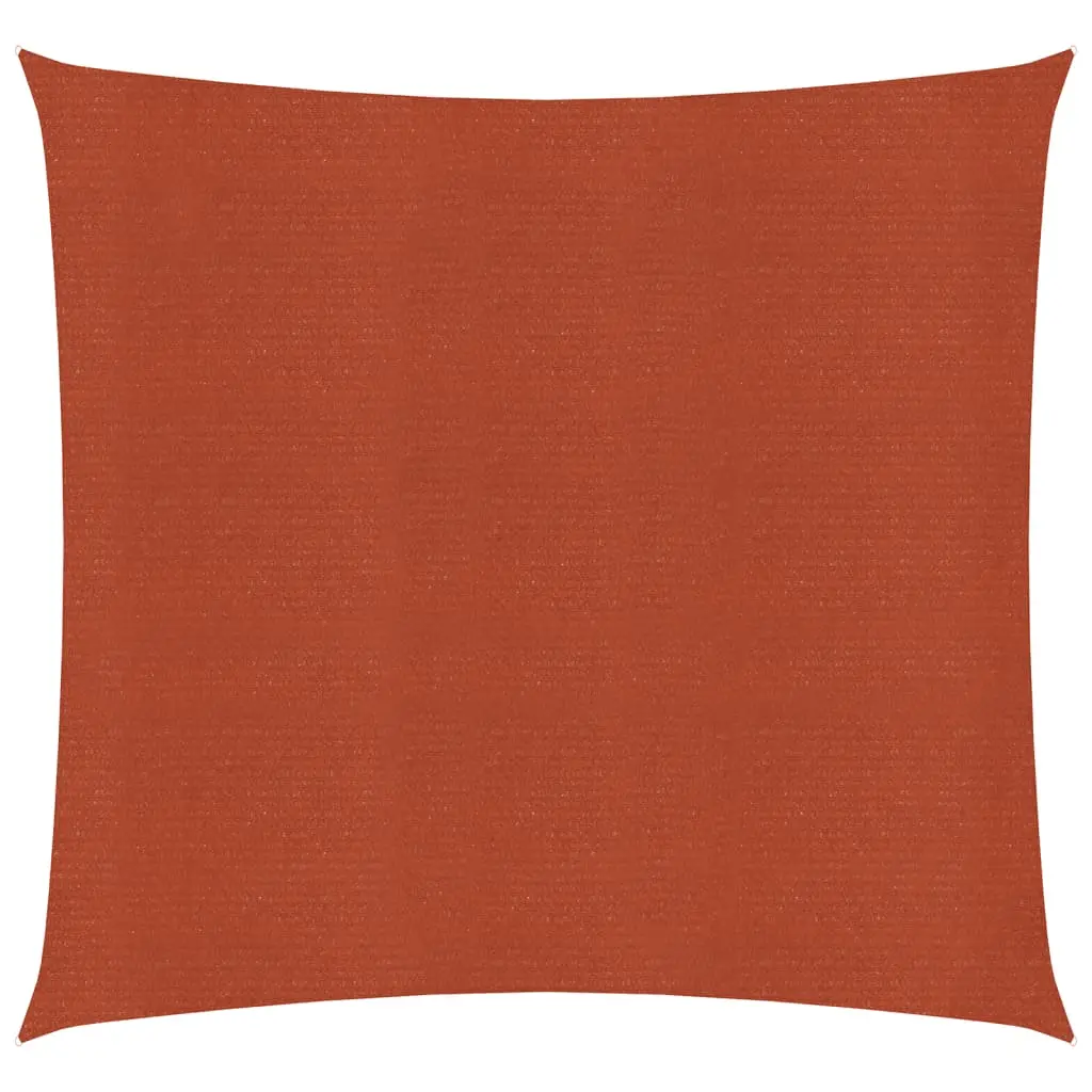 Vela Parasole 160 g/m² Quadrata Terracotta 3,6x3,6 m in HDPE