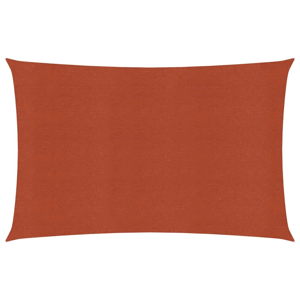 vidaXL Vela Parasole 160 g/m² Terracotta 2x4 m in HDPE