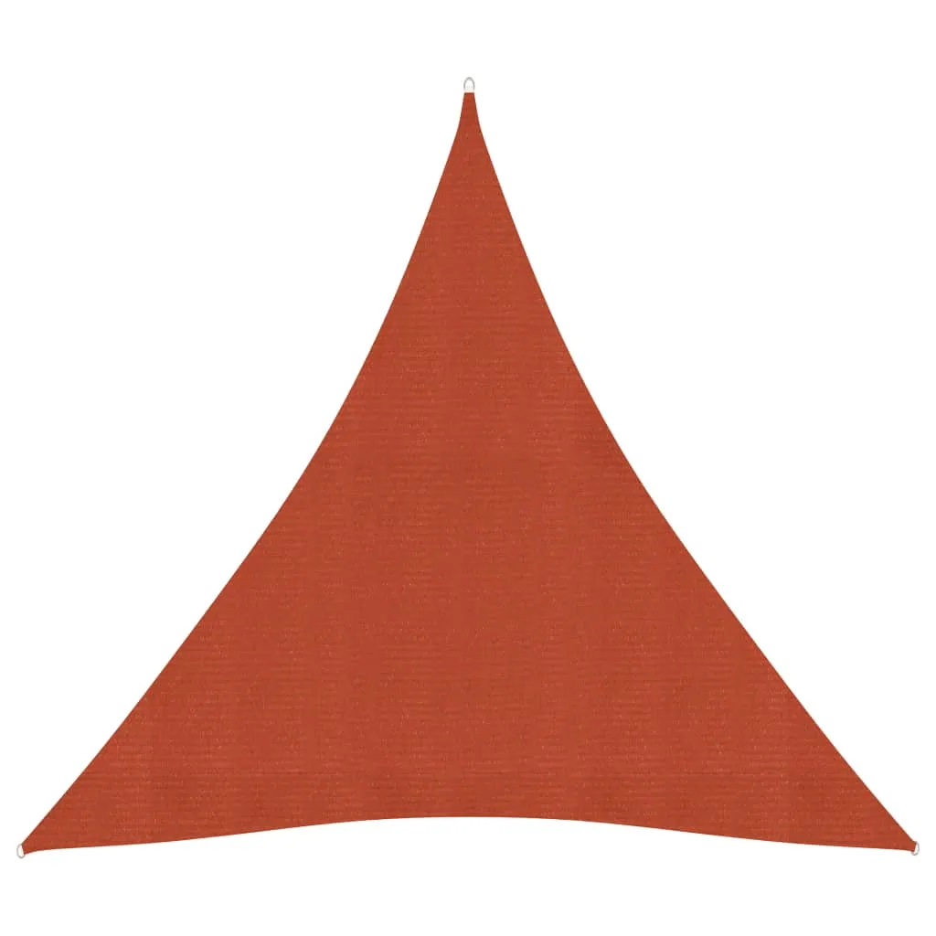 vidaXL Vela Parasole 160 g/m² Terracotta 4,5x4,5x4,5 m in HDPE