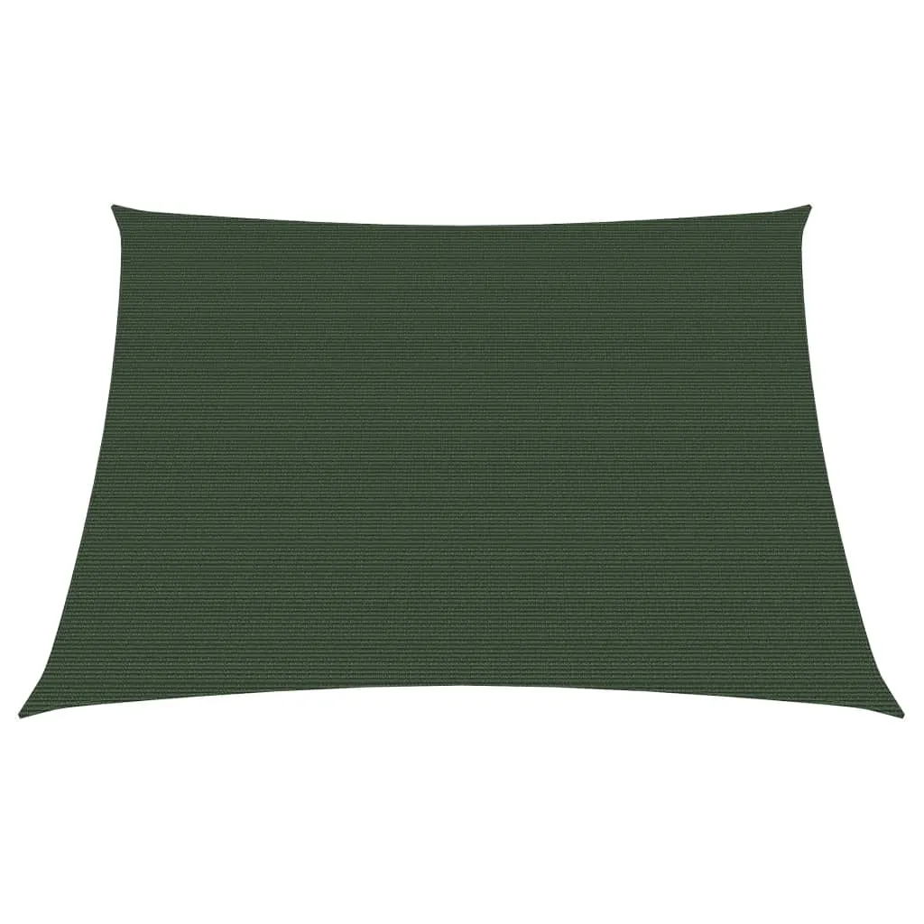 vidaXL Vela Parasole 160 g/m² Verde Scuro 3/4x2 m in HDPE