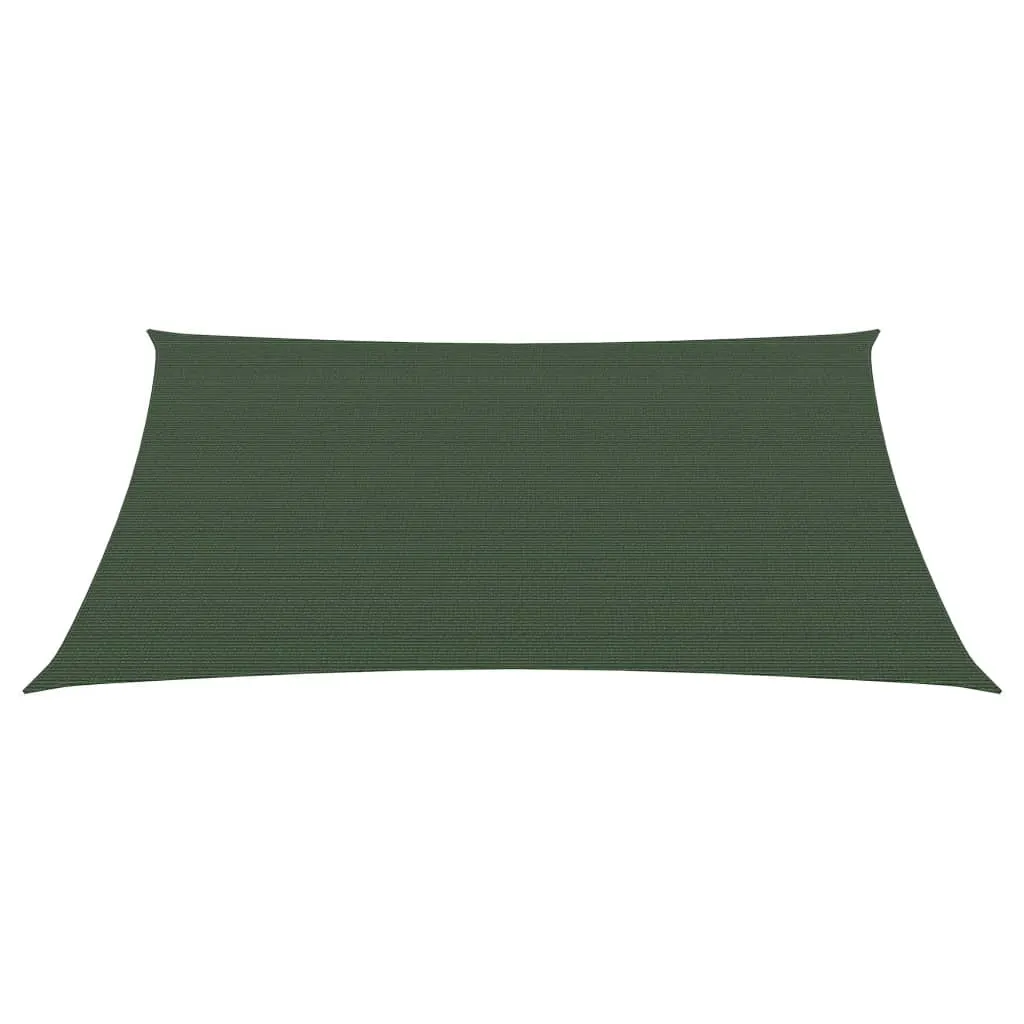 vidaXL Vela Parasole 160 g/m² Verde Scuro 3/4x3 m in HDPE