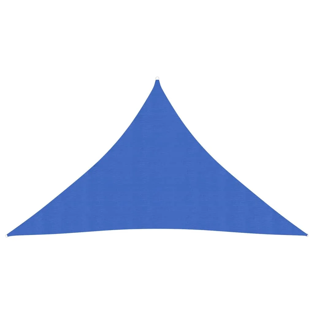 vidaXL Vela Parasole 160 g/m² Blu 3,5x3,5x4,9 m in HDPE