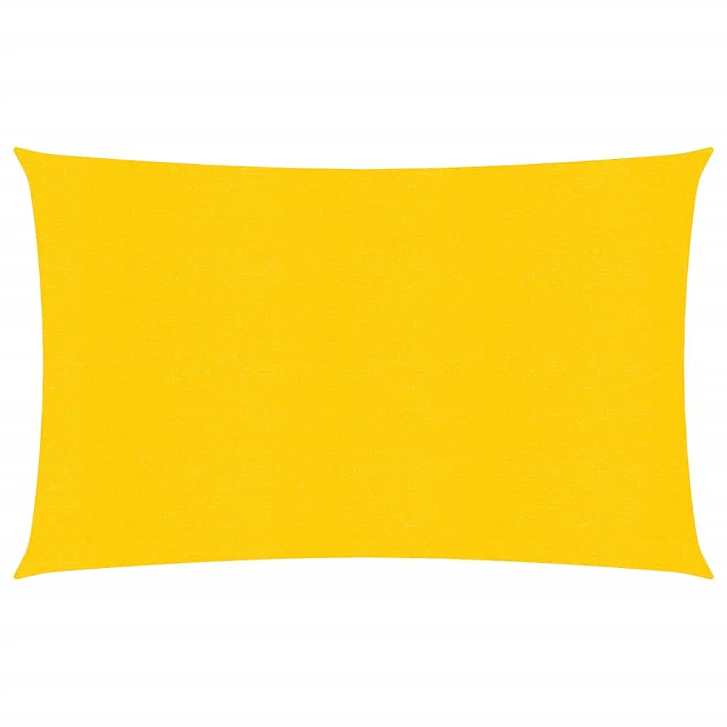 Vela Parasole 160 g/m² Rettangolare Giallo 4x6 m in HDPE