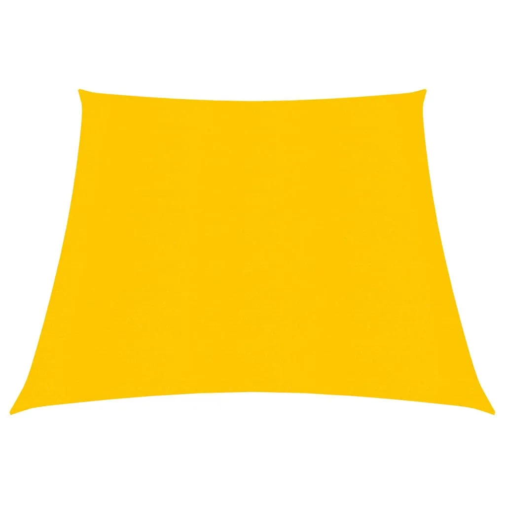 vidaXL Vela Parasole 160 g/m² Gialla 3/4x3 m in HDPE