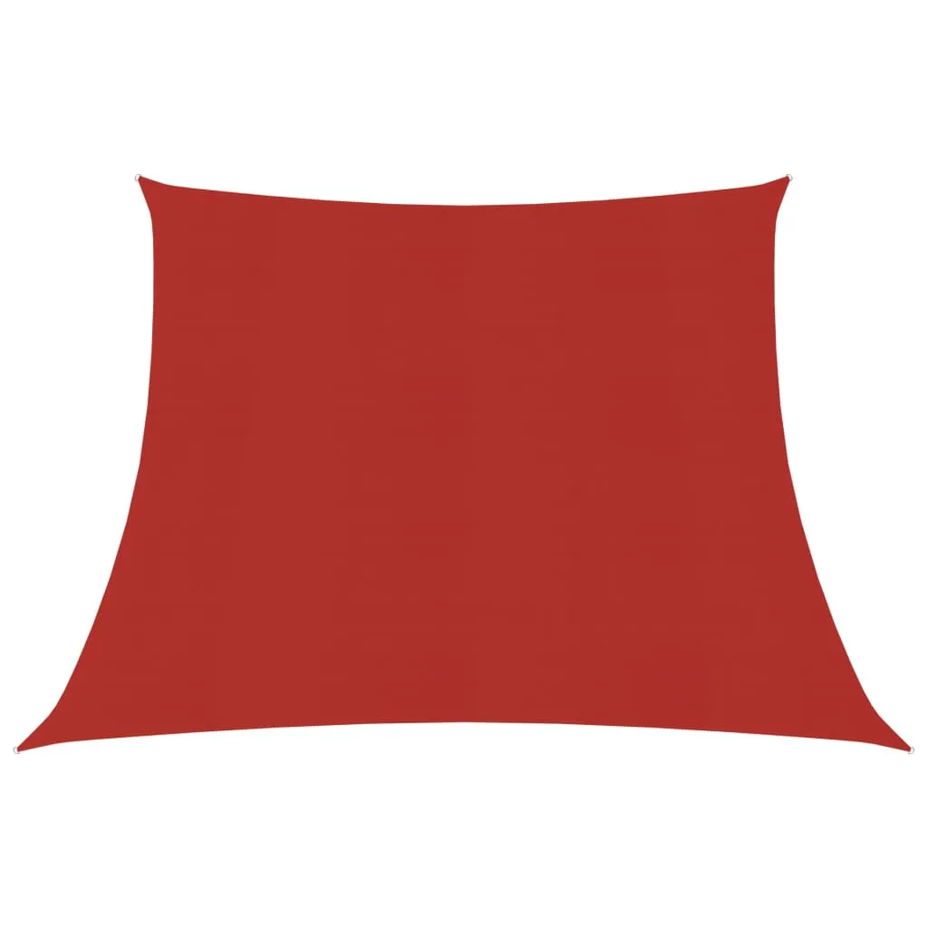 vidaXL Vela Parasole 160 g/m² Rossa 3/4x3 m in HDPE