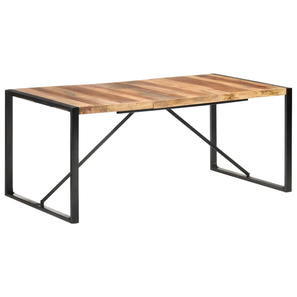 vidaXL Tavolo da Pranzo 180x90x75 cm Legno Massello Finitura Sheesham