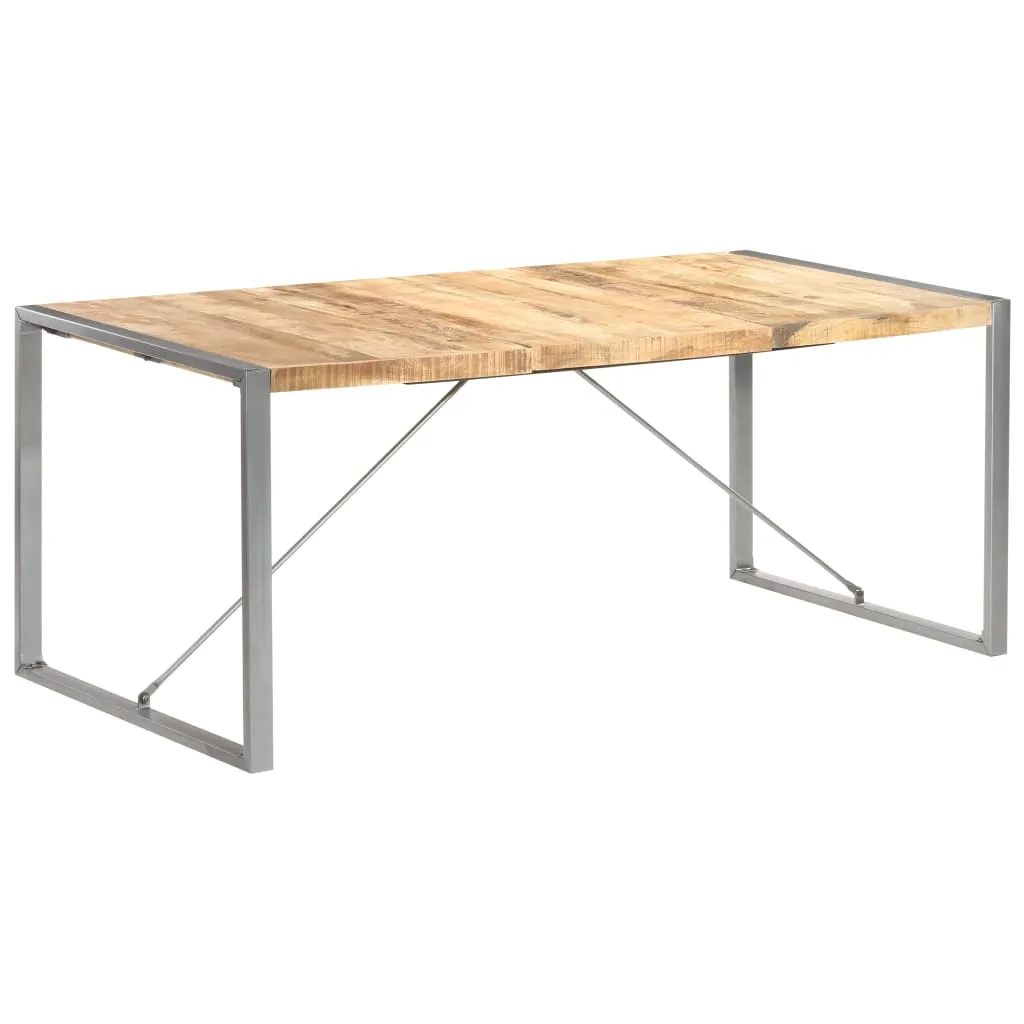 vidaXL Tavolo da Pranzo 180x90x75 cm in Legno Massello di Mango Grezzo