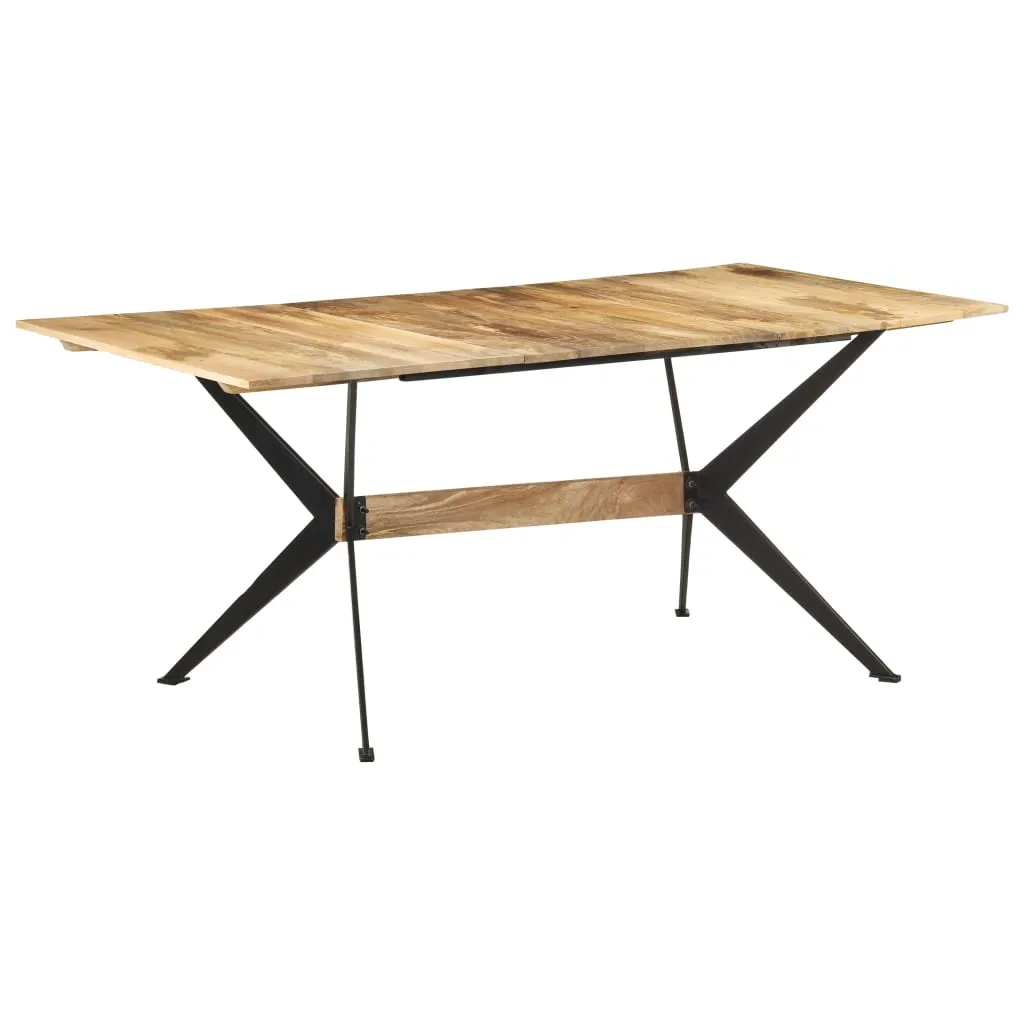 vidaXL Tavolo da Pranzo 180x90x76 cm in Legno Massello di Mango