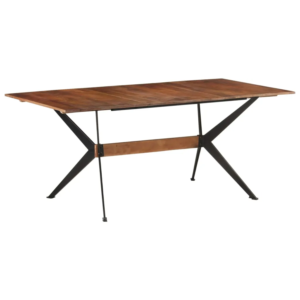 vidaXL Tavolo da Pranzo 180x90x76 cm in Legno Massello di Mango