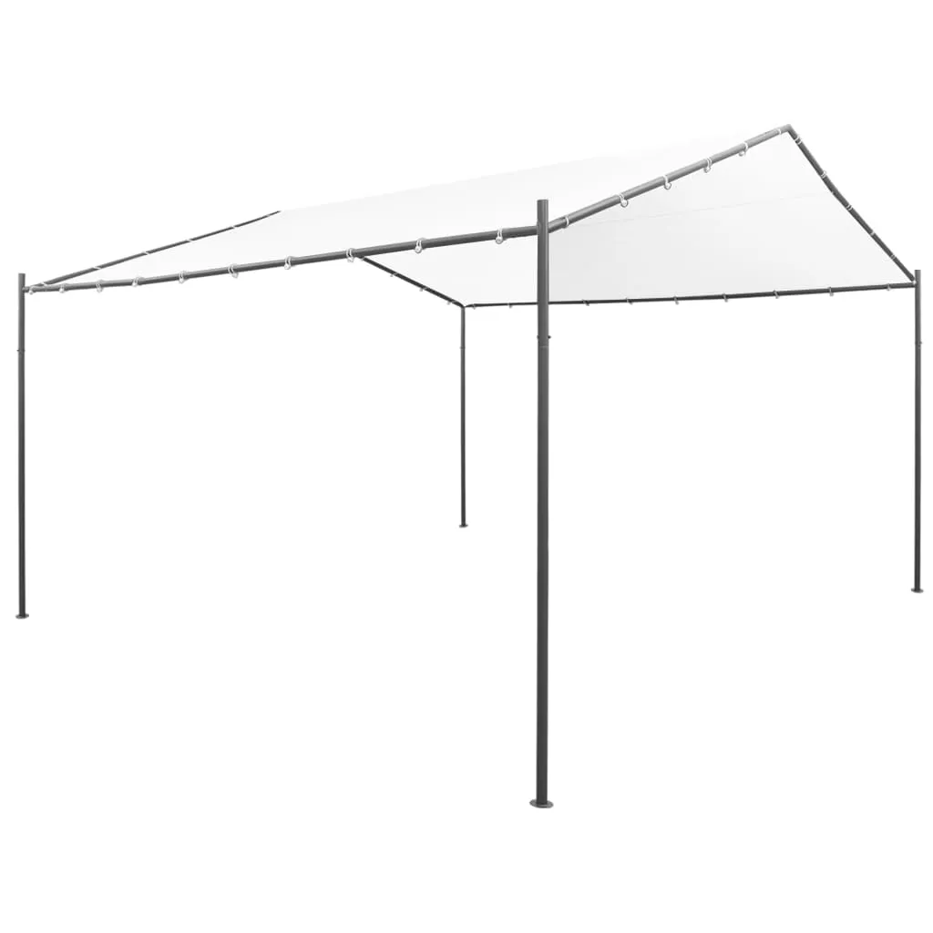 vidaXL Gazebo da Giardino 400x400x260 cm Bianco 180 g/m²