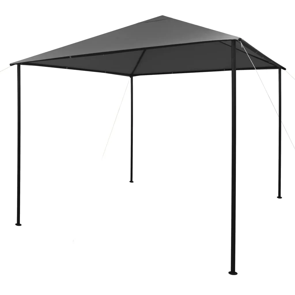 vidaXL Gazebo 3x3 m Antracite in Tessuto e Acciaio 180 g/m²