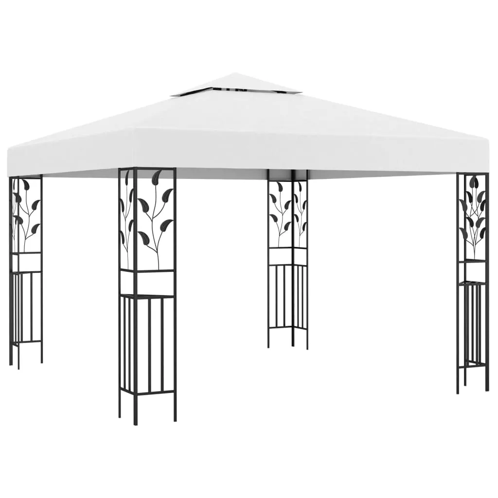 vidaXL Gazebo 3x3 m Bianco 180 g/m²