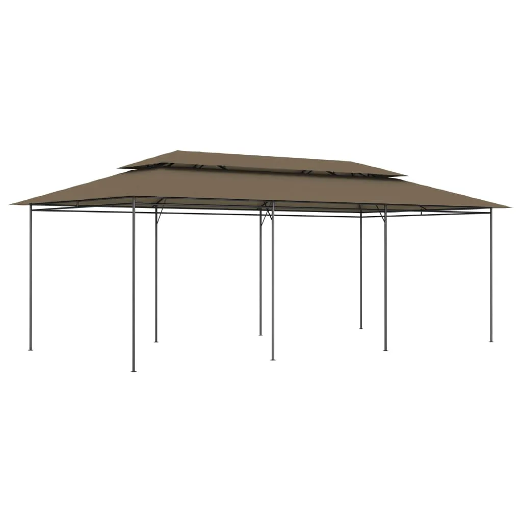 vidaXL Gazebo 600x298x270 cm Grigio Talpa 180 g/m²