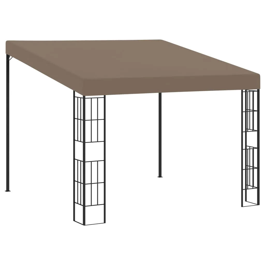 vidaXL Gazebo a Parete 3x3 m Talpa in Tessuto