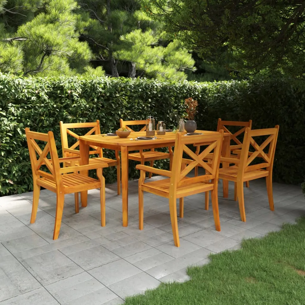 vidaXL Tavolo da Giardino 160x90x75 cm Legno Massello Di Acacia