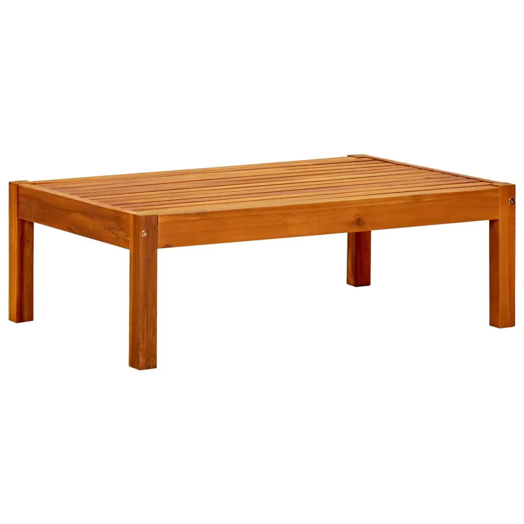 vidaXL Tavolo da Giardino 85x57x29 cm in Legno Massello di Acacia