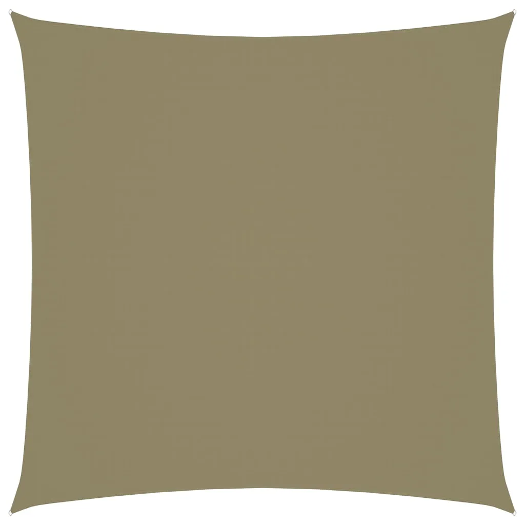 vidaXL Vela Parasole in Tela Oxford Quadrata 2,5x2,5 m Beige