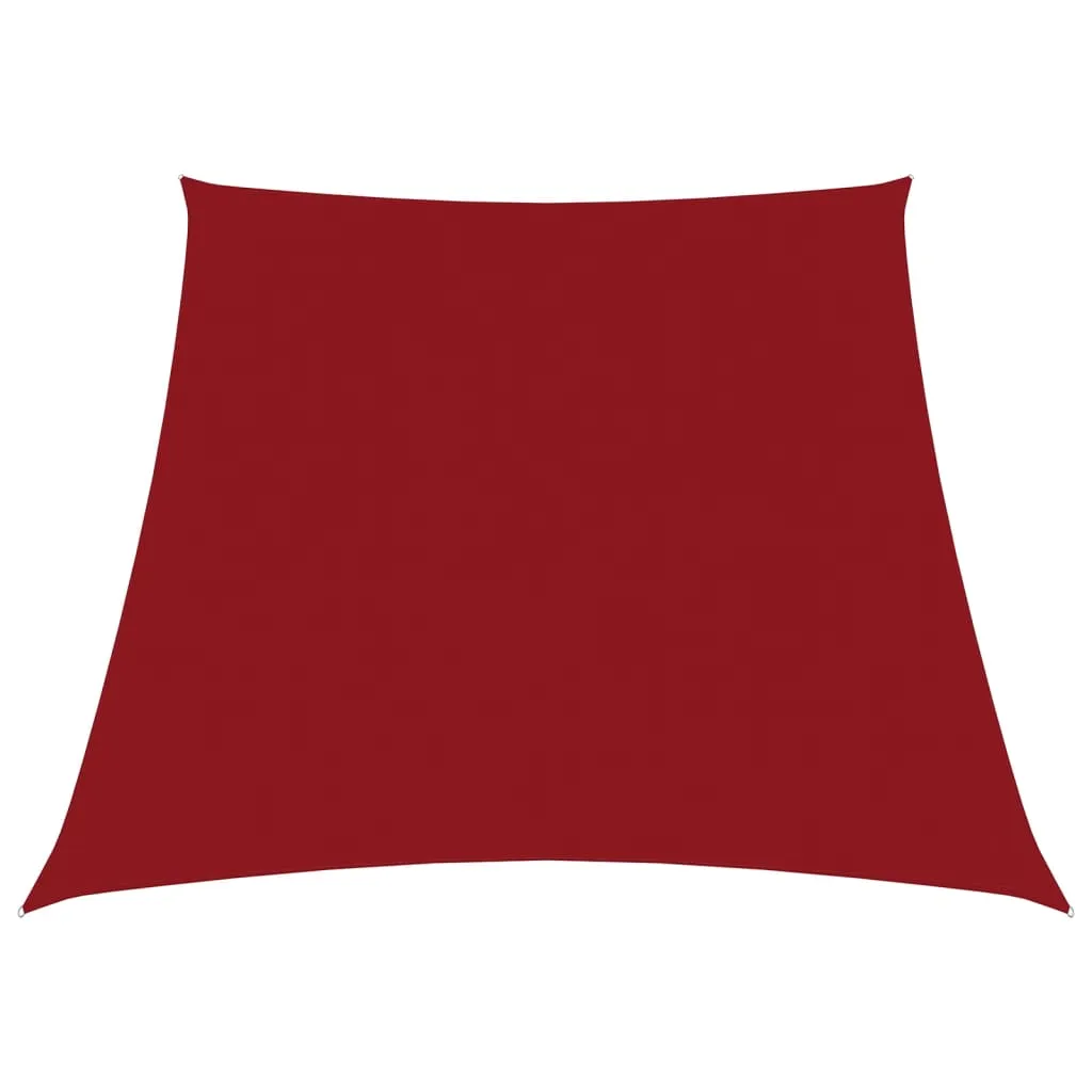 vidaXL Parasole a Vela in Tela Oxford a Trapezio 3/5x4 m Rosso