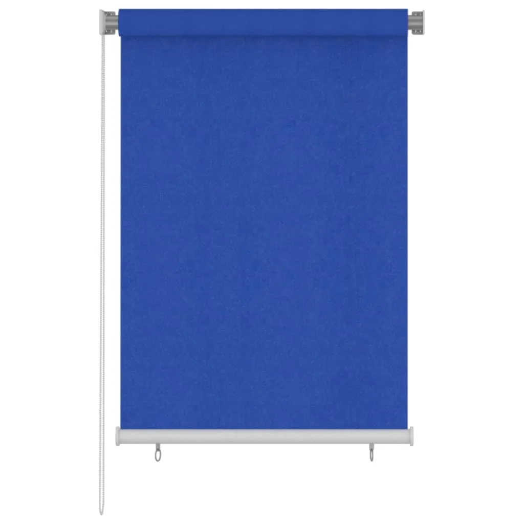 vidaXL Tenda a Rullo per Esterni 100x140 cm Blu HDPE