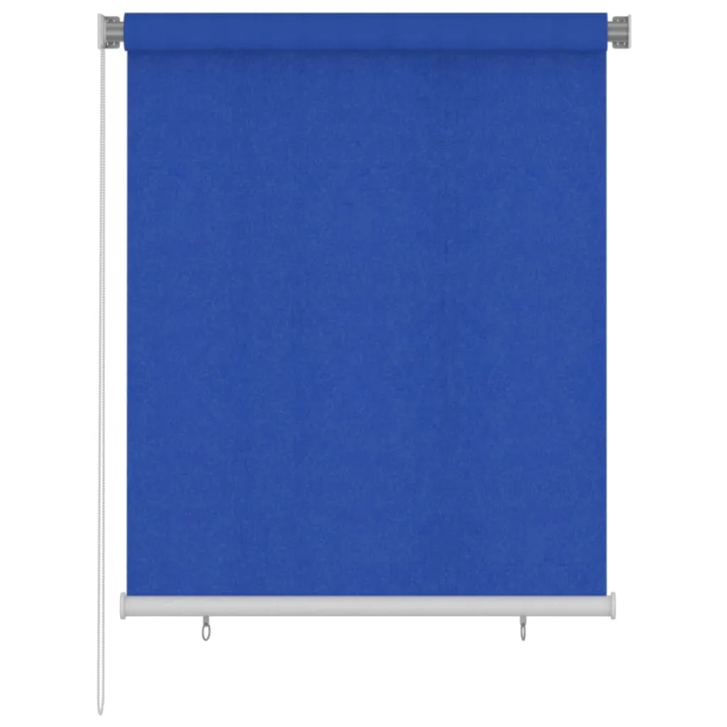 vidaXL Tenda a Rullo per Esterni 120x140 cm Blu HDPE