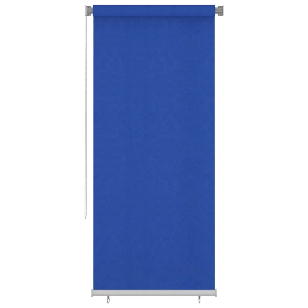 vidaXL Tenda a Rullo per Esterni 100x230 cm Blu HDPE