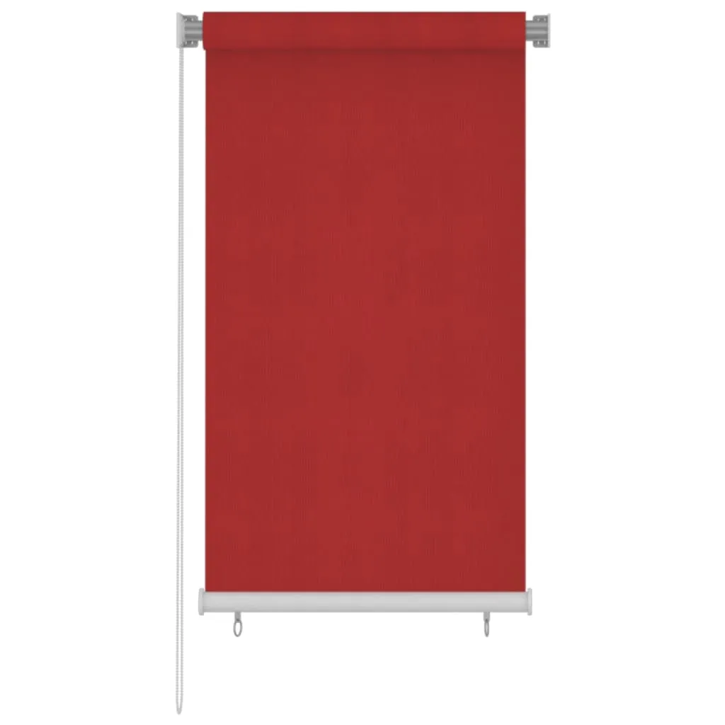 vidaXL Tenda a Rullo per Esterni 80x140 cm Rossa HDPE