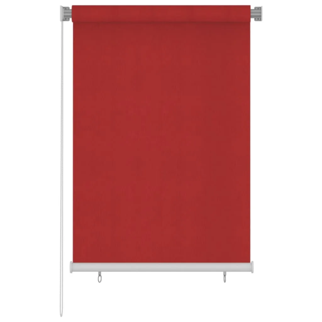 vidaXL Tenda a Rullo per Esterni 100x140 cm Rossa HDPE