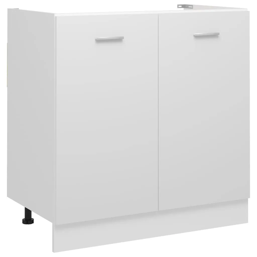 vidaXL Mobile Sottolavello Bianco 80x46x81,5 cm Legno Multistrato