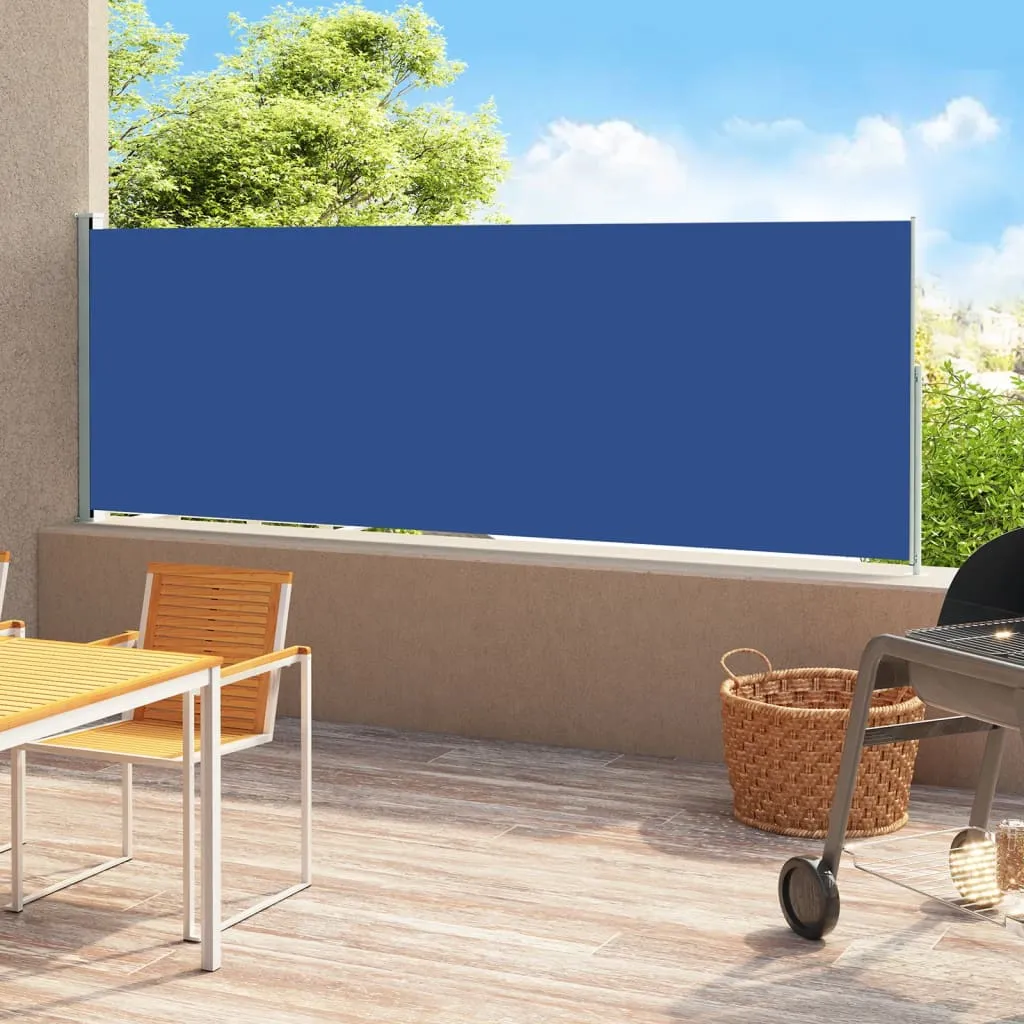 vidaXL Tenda Laterale Retrattile per Patio 180x500 cm Blu