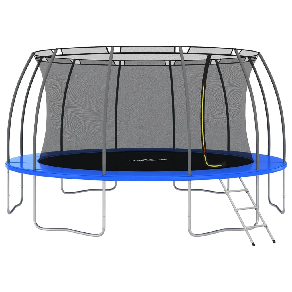 vidaXL Set Trampolino Rotondo 488x90 cm 150 kg