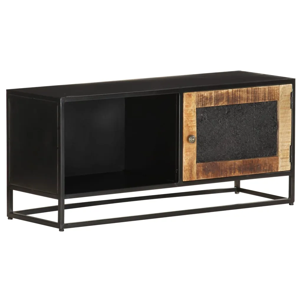 vidaXL Mobile Porta TV 90x30x40 cm in Legno di Mango Grezzo