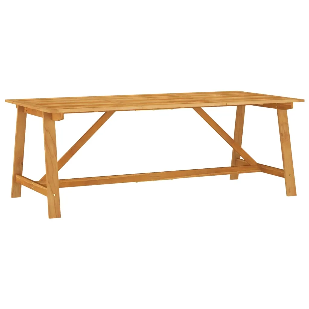 vidaXL Tavolo da Pranzo da Giardino 206x100x74 cm in Massello Acacia