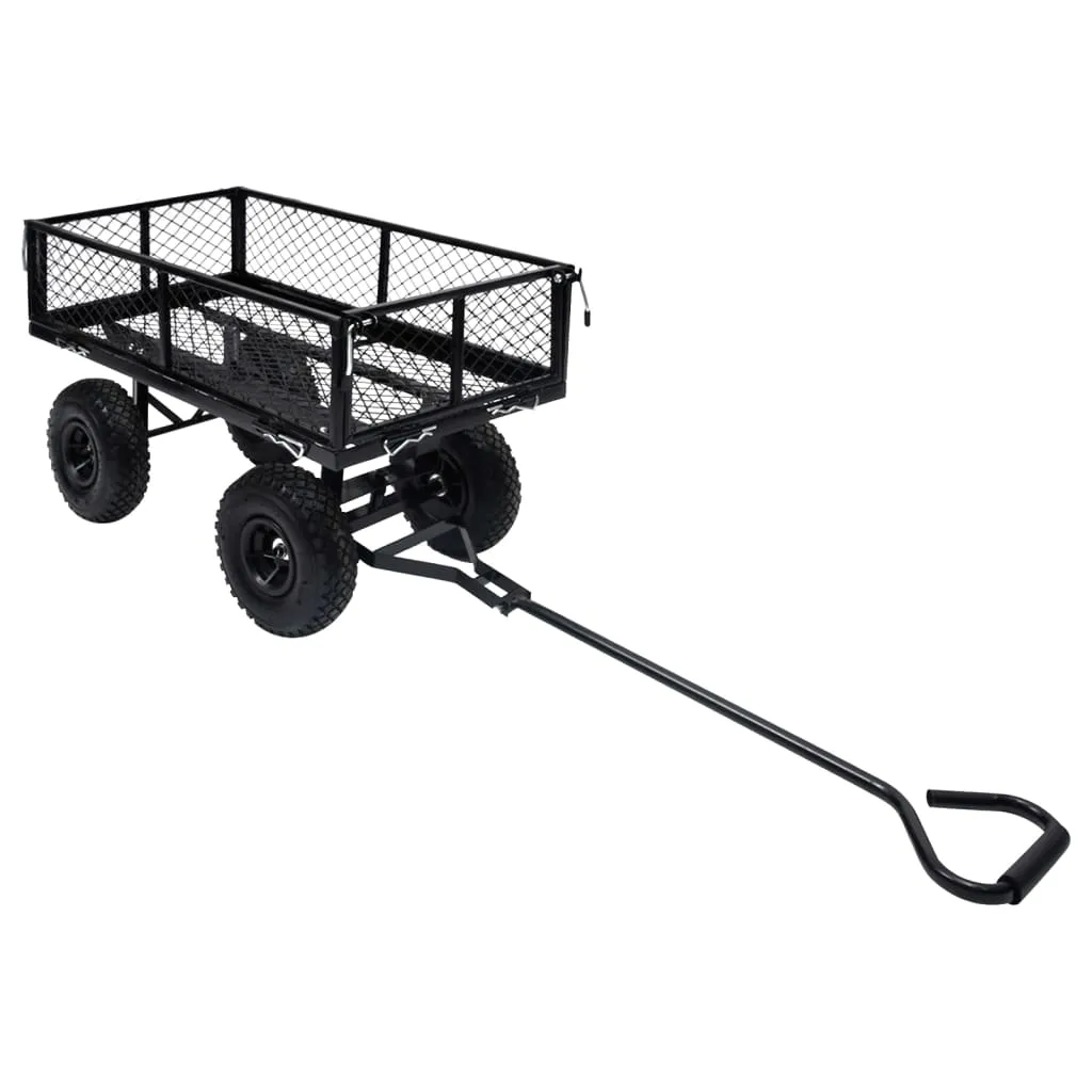 vidaXL Carrello a Mano da Giardino Nero 250 kg